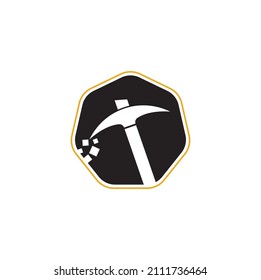 Mining Logo Design. Mining industry logo design template.