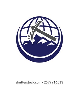Mining logo design vector,editable eps 10