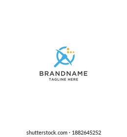 Mining logo icon design template vector