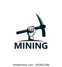 Mining Logo Template Design Vector