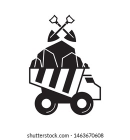 Mining logo template vector icon design