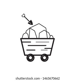 Mining logo template vector icon design