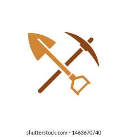 Mining logo template vector icon design