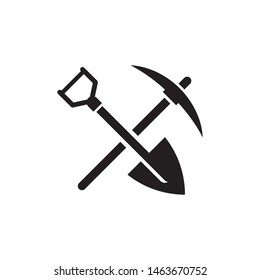 Mining logo template vector icon design