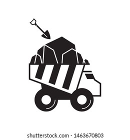 Mining logo template vector icon design