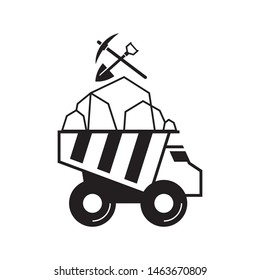 Mining logo template vector icon design