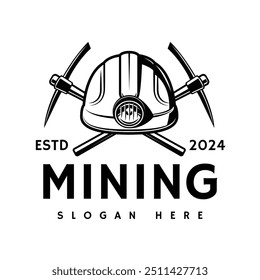 Mining logo vector with eps format file 
