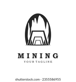 mining logo vector icon illustration design