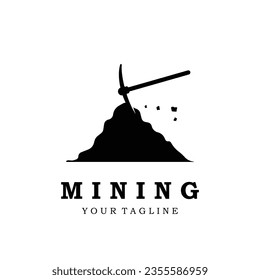 mining logo vector icon illustration design