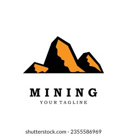 mining logo vector icon illustration design