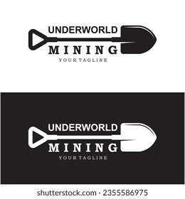 mining logo vector icon illustration design