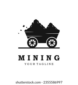 mining logo vector icon illustration design