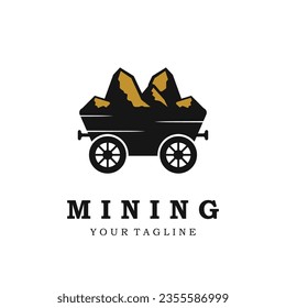 mining logo vector icon illustration design