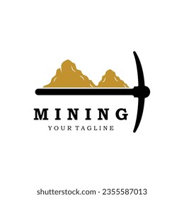 mining logo vector icon illustration design