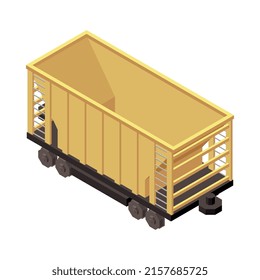 Maquinaria minera composición isométrica con imagen aislada de máquina minera en fondo blanco Ilustración vectorial 3d