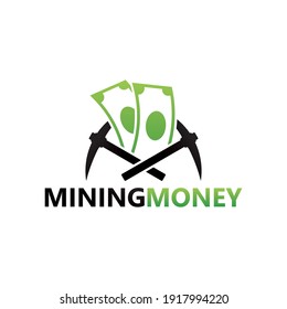 Mining money logo template design