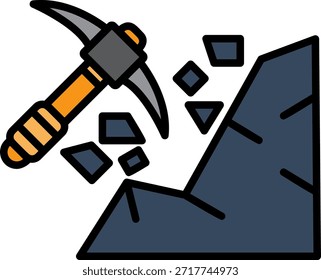 Minería Nuevo Vector de diseño de iconos creativos
