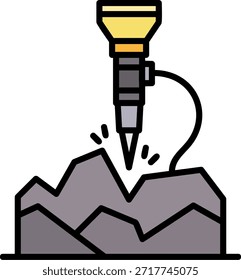 Vetor de Design de Ícone Criativo Novo de Mineração