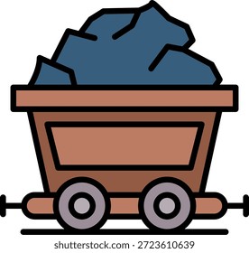 Minería Nuevo Vector de diseño de iconos creativos