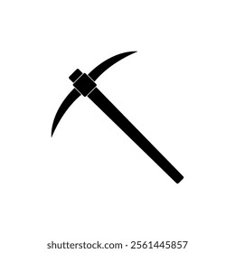 Mining pickaxe icon, vector flat black trendy style illustration for web and app..eps