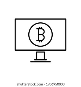 mining pool icon. Flat vector graphic in White background.