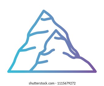 mining rock isolated icon