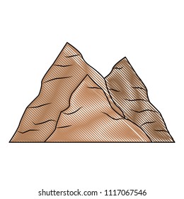 mining rock isolated icon
