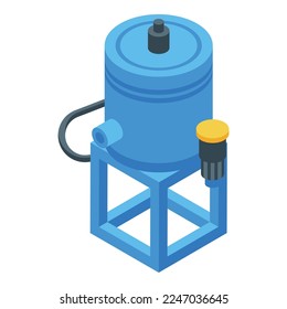 Mining safety icon isometric vector. Gold mine. Tunnel dig