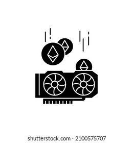 Mining sign сolor line icon. Pictogram for web page, mobile app, promo. UI UX GUI design element. Editable stroke.