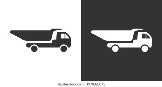 Mining Truck Icon Vector