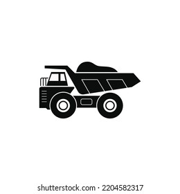 Mining Truck Icon Vector Graphics