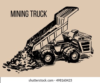 Mining truck sketch