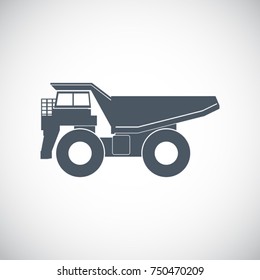 Mining Truck. Vector Illustration.