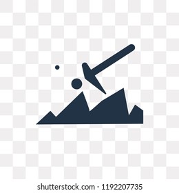 Mining vector icon isolated on transparent background, Mining transparency concept can be used web and mobile