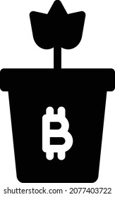 mining vector illustration isolated on a transparent background . glyph vector icons for concept or web graphics.