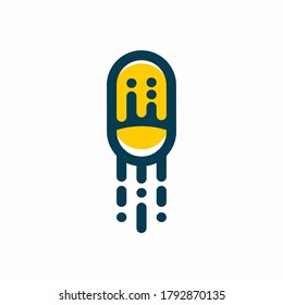 Plantilla de vector de icono de micrófono de miniaturas