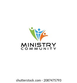 Ministry Community Logo Design Vector