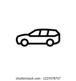 minivan, car vector icon