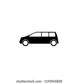 Minivan icon. Element of vehicle. Premium quality graphic design icon. Signs and symbols collection icon for websites, web design, mobile app on white background