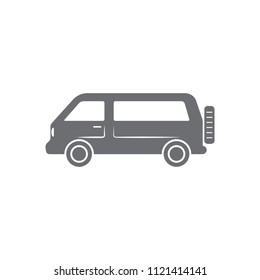 Minivan icon. Simple element illustration. Minivan symbol design from Transport collection set. Can be used for web and mobile on white background