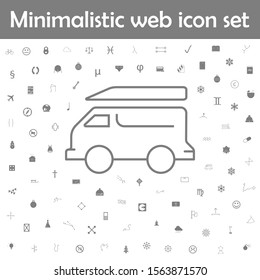 Minivan icon. Web, minimalistic icons universal set for web and mobile