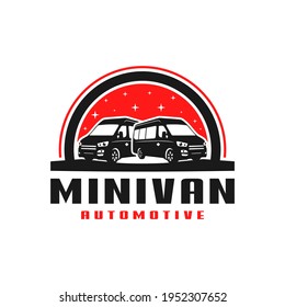 minivan transport car logo design