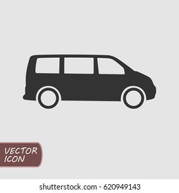 Minivan vector icon