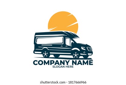 minivan vector logo editable file