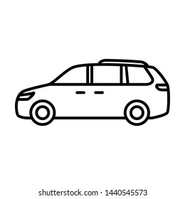 Minivan, wagon, suv, car Icon