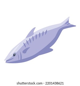 Mink fish icon. Isometric of mink fish vector icon for web design isolated on white background