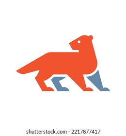 Mink Logo. Icon design. Template elements