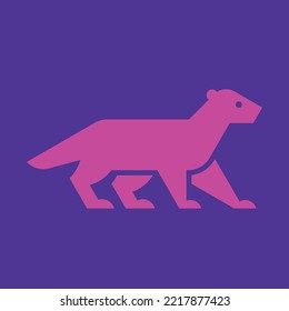 Mink Logo. Icon design. Template elements