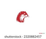 Mink Silhouette Vector Graphics. Mink icon. Trendy Mink logo concept on white background from animals collection, American Mink Silhouette