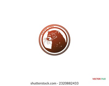 Mink Silhouette Vector Graphics. Mink icon. Trendy Mink logo concept on white background from animals collection, American Mink Silhouette